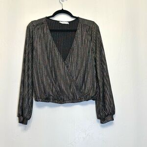 Black & Silver Women's Top